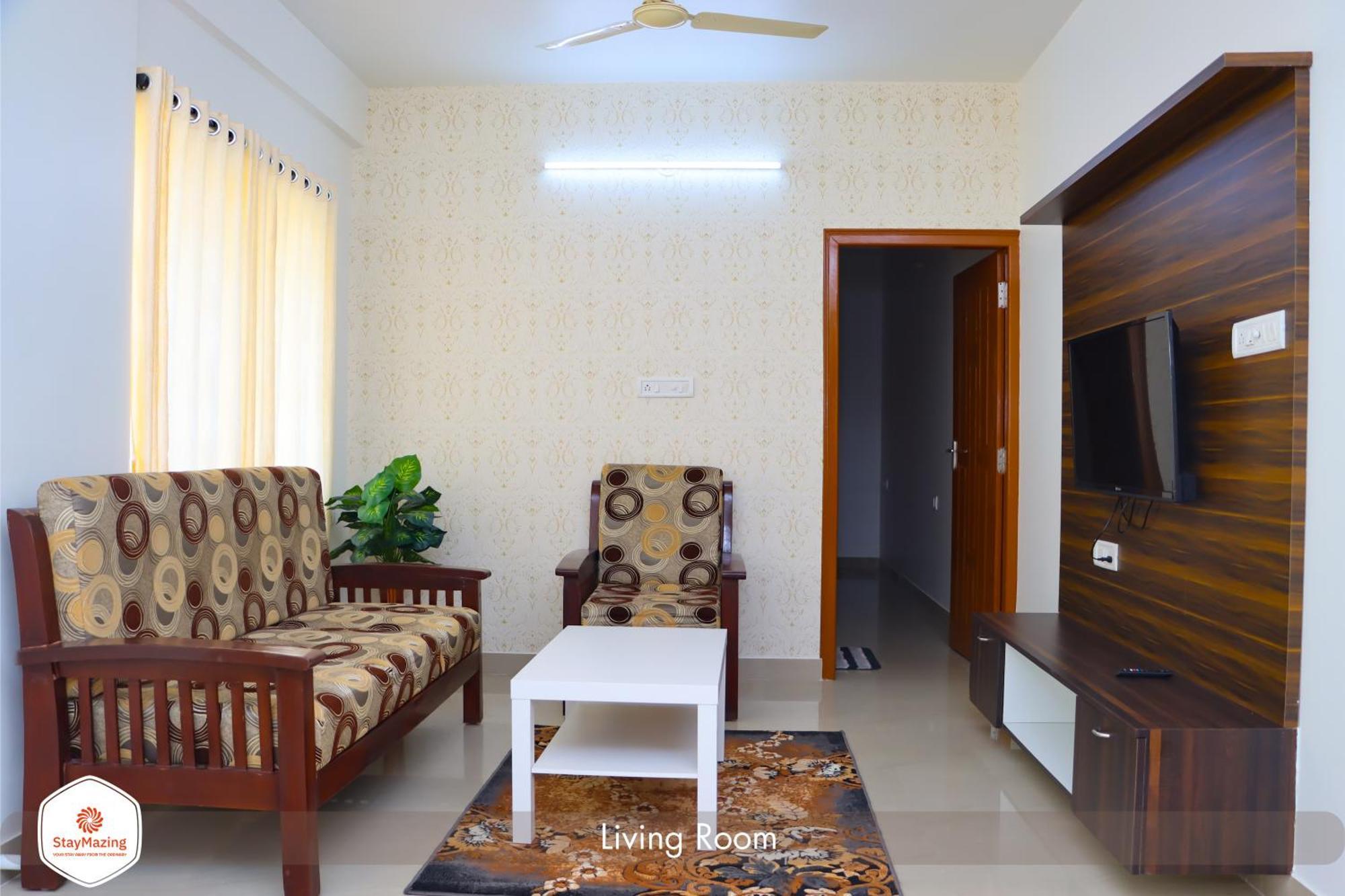 Apartment Staymazing Boutique Ac Apartments-manyata,hebbal-1,2&3 Bhks-30mins To Airport Bangalore