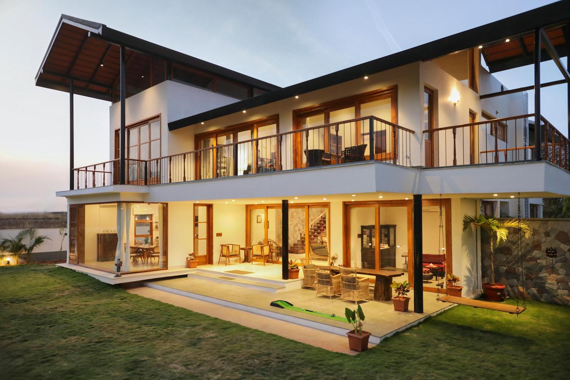 Saffronstays Niranta- 4-bdr On Golf Course Near Villa