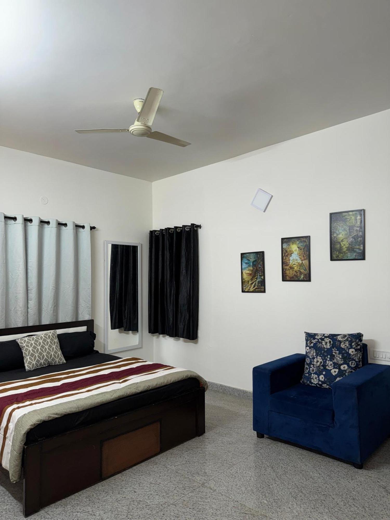Oak Balcony Master Bedroom Guest house Bangalore