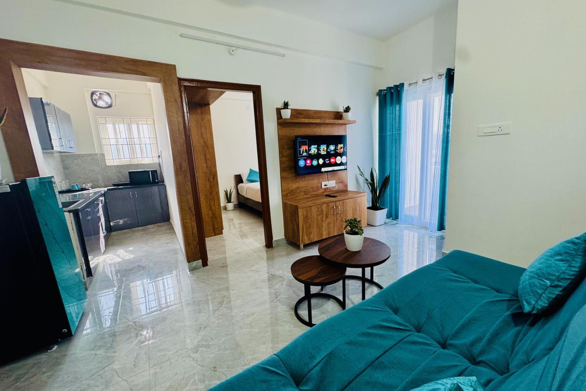 Truelife Whitefield - Premium 1 Bhk - Prime Location - Easy Access To Main Rd - Metro - Itpl - Fast Wifi - Kitchen - Smart Tv - Power Backup - Park - Garden Views Bangalore