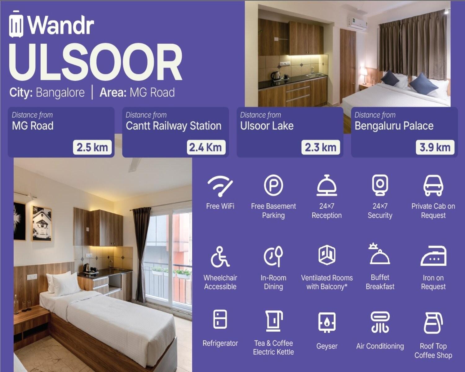 Wandr Hotel- Near Mg Road 3* Bangalore