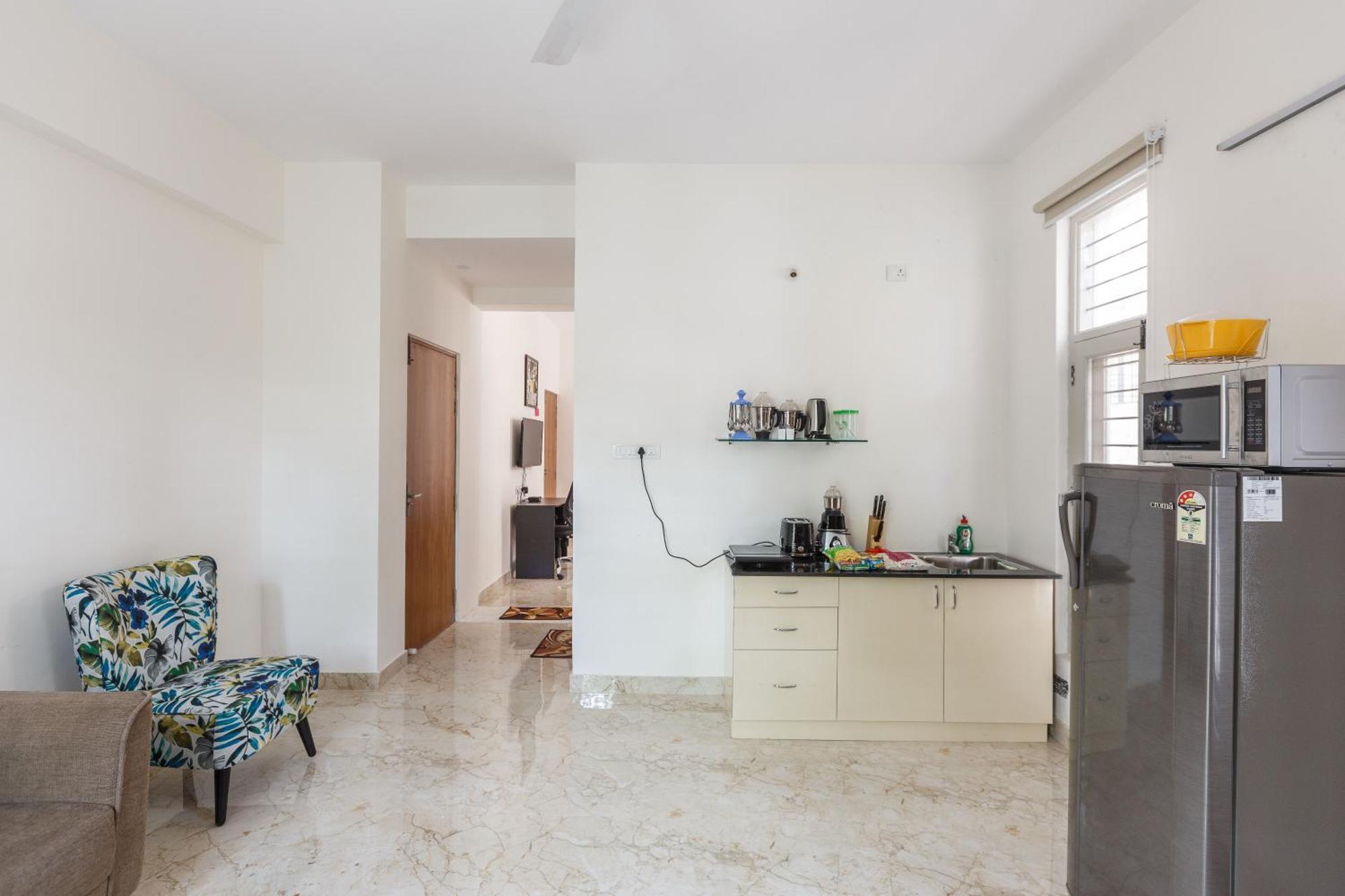 Bluo 1bhk Koramangala - Kitchen, Lift, Parking Apartment Bangalore
