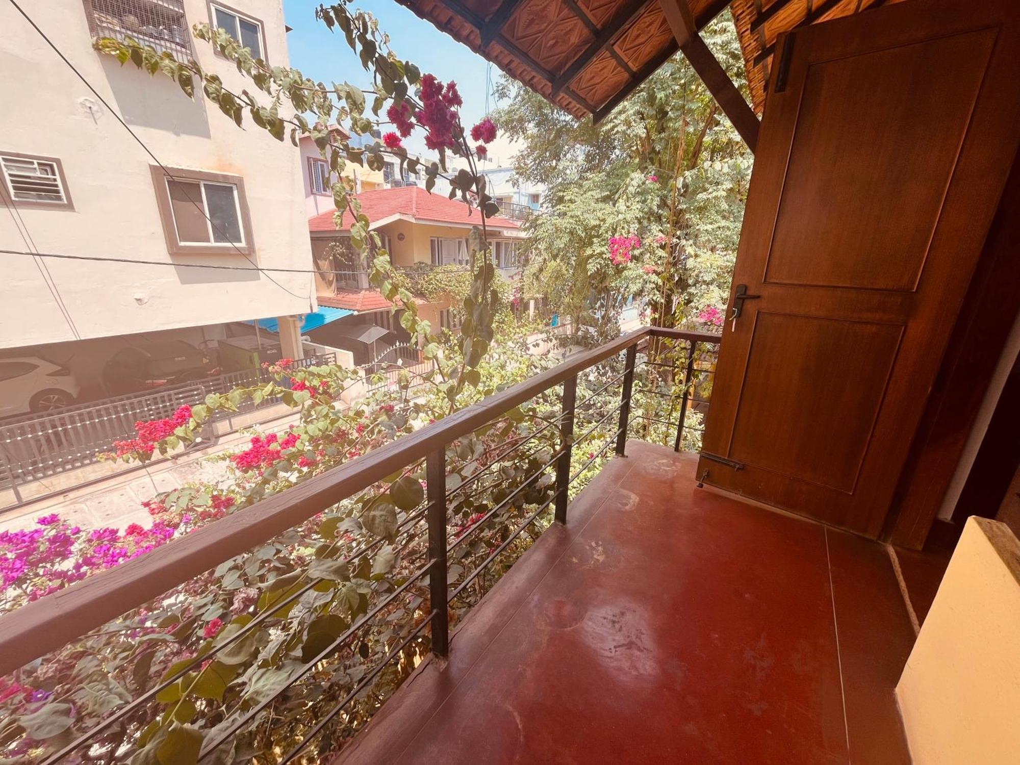 Private In A Cheerful With A Balcony