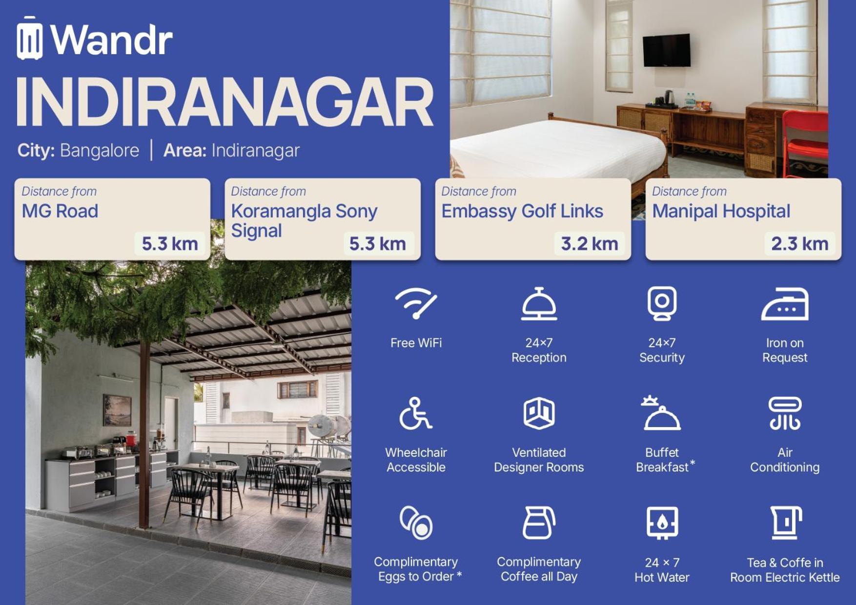 Wandr Indiranagar, Hotel 3*